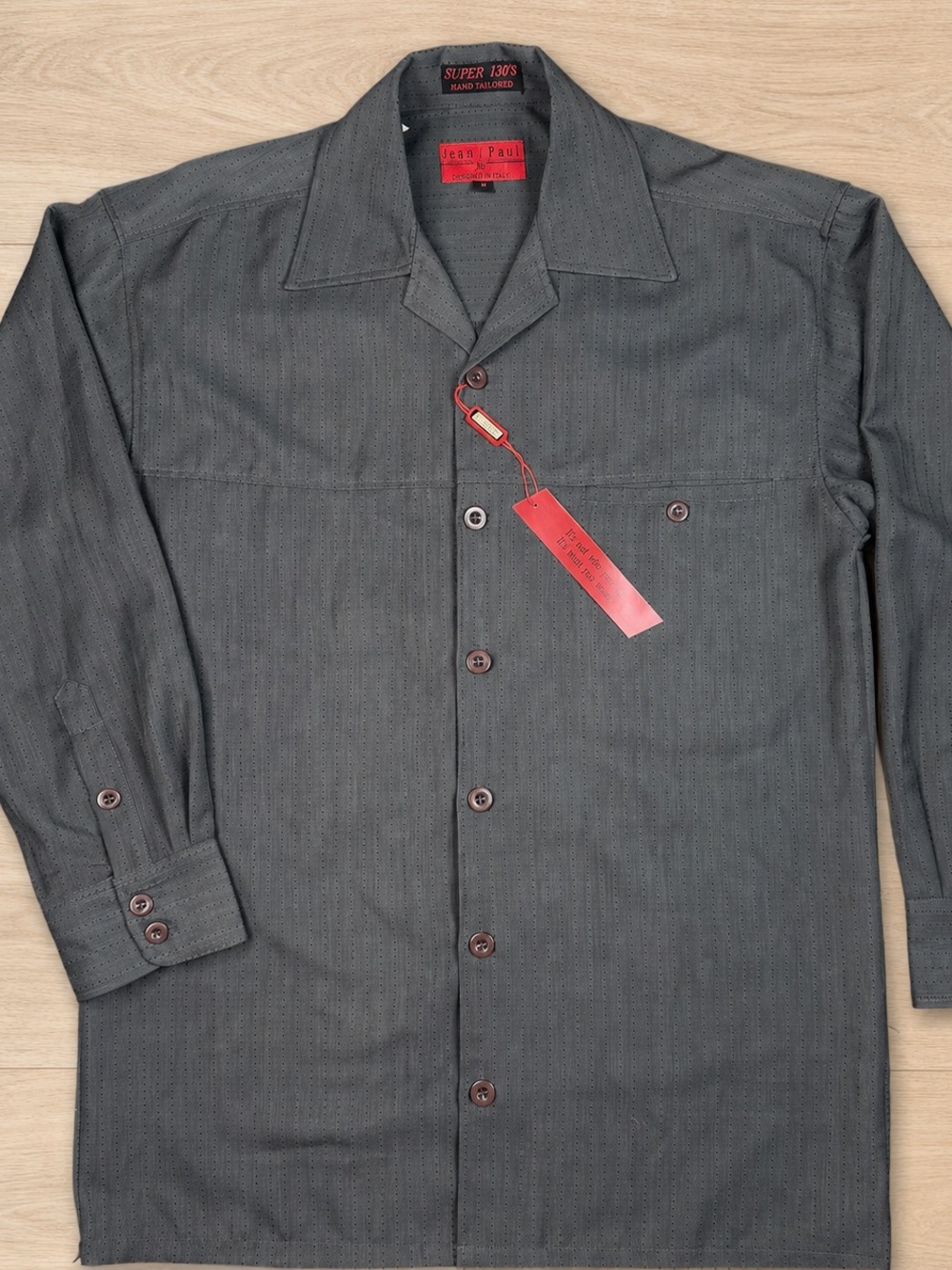 Jean Paul Super 130’s Hand Tailored Italian Shirt NWT Medium